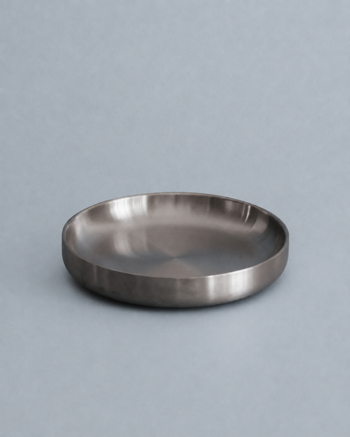 Meridian Plate - Double Layer Brushed Chrome